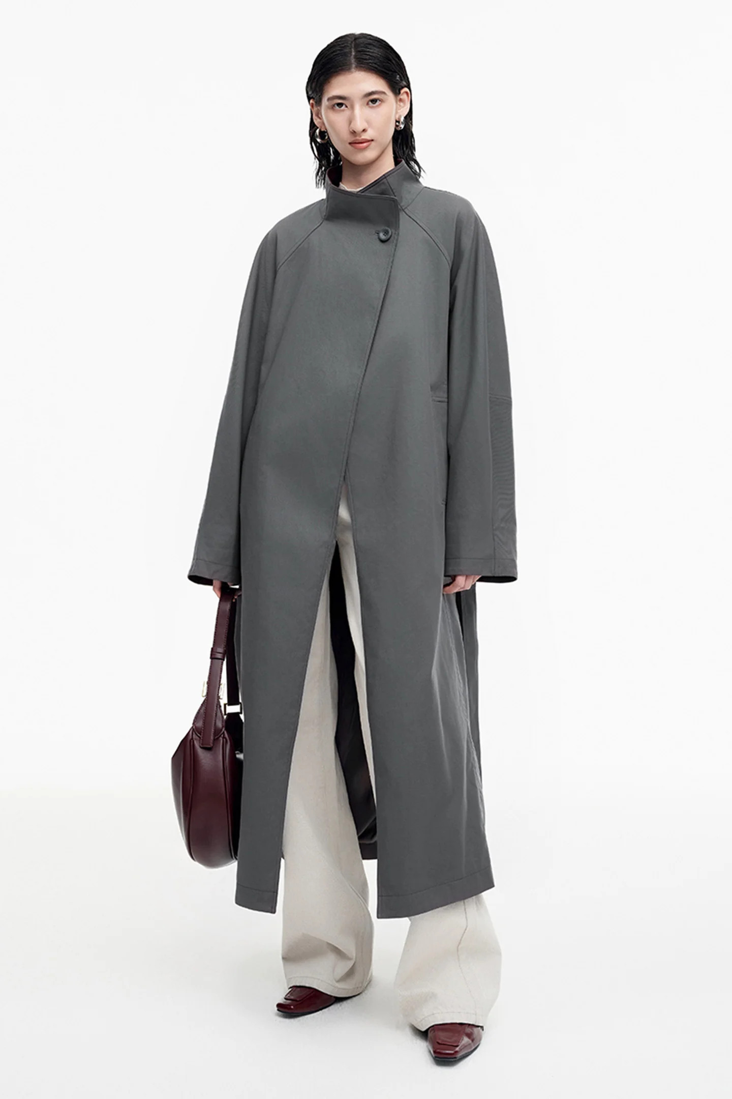 SELFWHO Cotton Blend Double-Faced Coat | SELFWHO