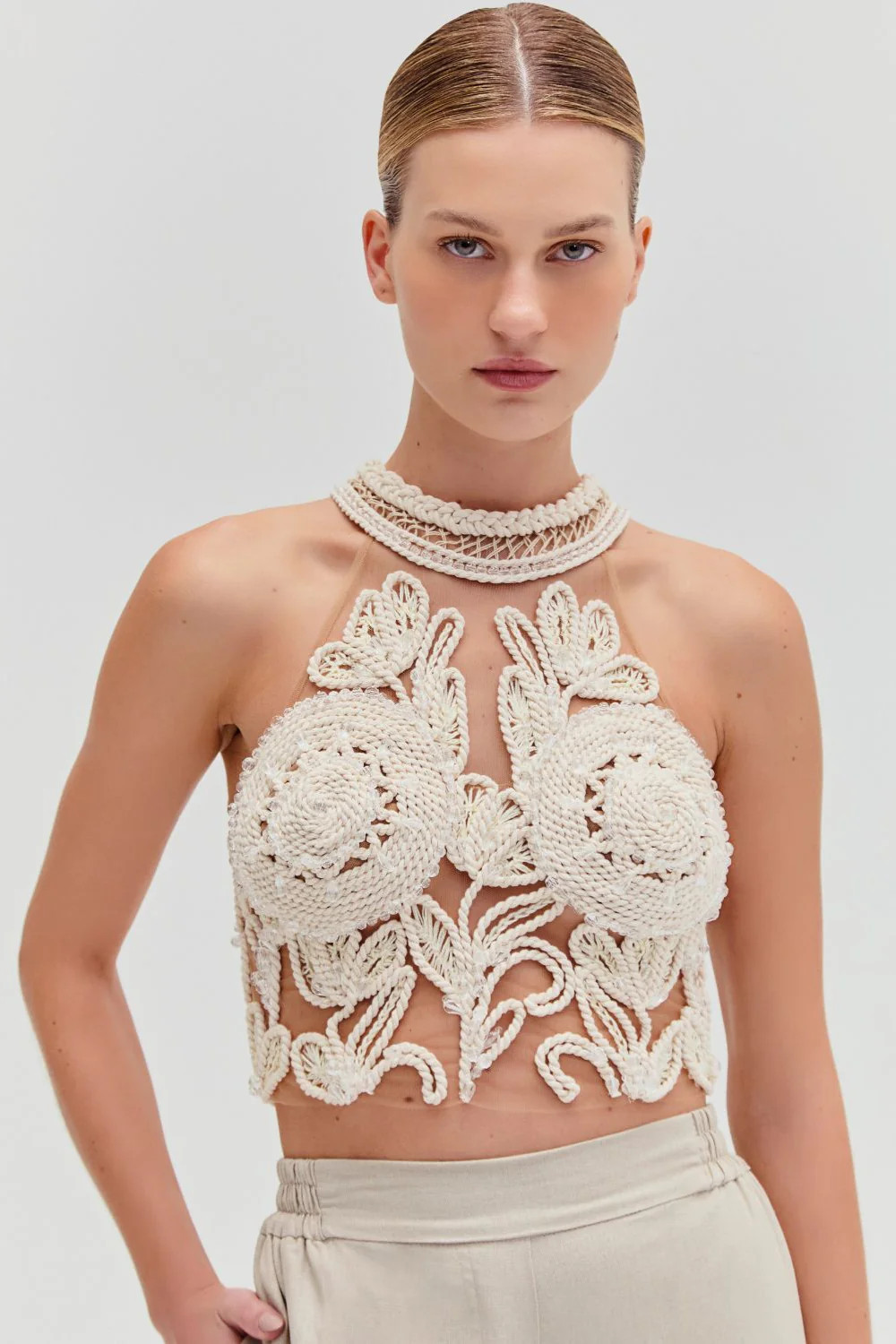 ARTICHOKE EMBROIDERED TOP | PatBO