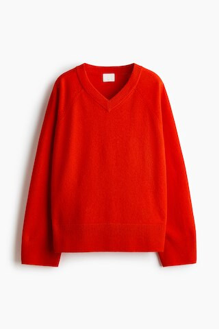 H & M - Oversized Wool Sweater - Red | H&M (US + CA)
