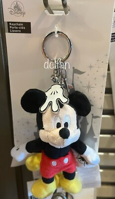 Disney Parks Mickey Mouse Plush Keychain with Hand Bag Charm NEW  | eBay | eBay US