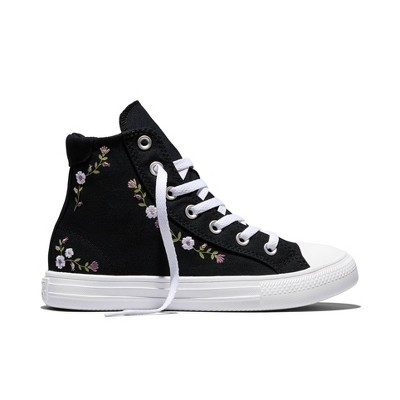 Converse Adult Original High Top Sneakers - Black Floral M5.5/W7.5 | Target