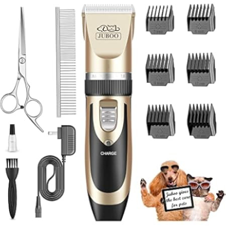oneisall Dog Shaver Clippers Low Noise Rechargeable Cordless Electric Quiet Hair Clippers Set for Do | Amazon (US)