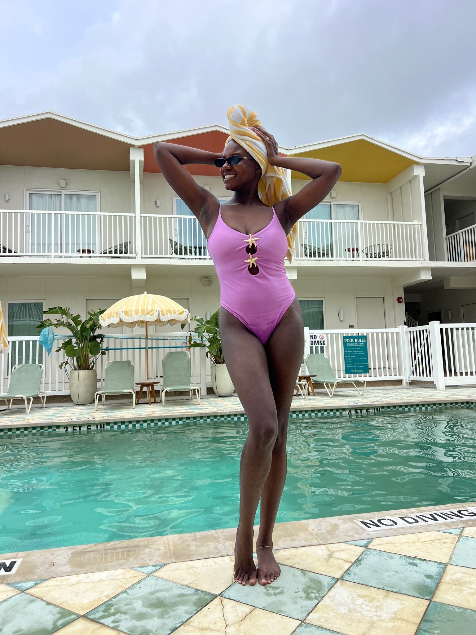 Light purple one piece swimsuit with starfish hardware.

#LTKSwim #LTKTravel