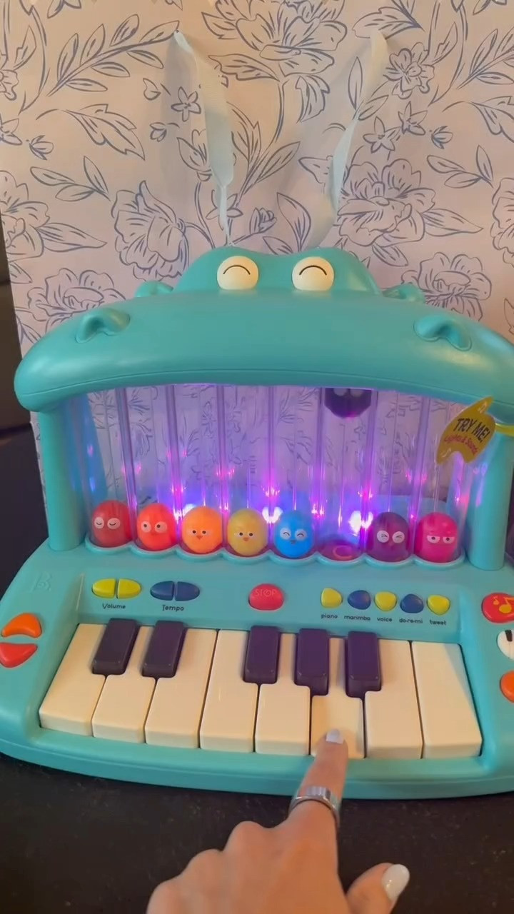 My little one has been loving this toy keyboard 🎶 It’s such a fun way for them to play around with sounds, learn simple songs, and get creative. Perfect for keeping them entertained while also encouraging music play. 

 #ToddlerToys #KidsKeyboard #MusicToys #PlaytimeFun #KidsLearningToys #LTKGiftGuide #LTKHoliday #LTKKids