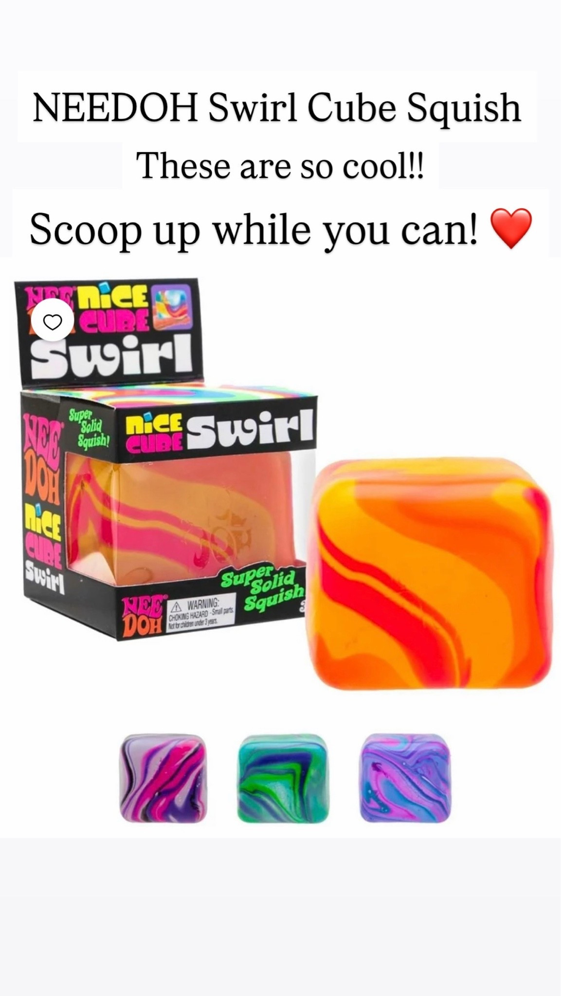 NEEDOH swirl squish cubes

#LTKKids