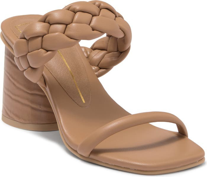 Braided Two Band City Block Heel Sandal | Nordstrom Rack