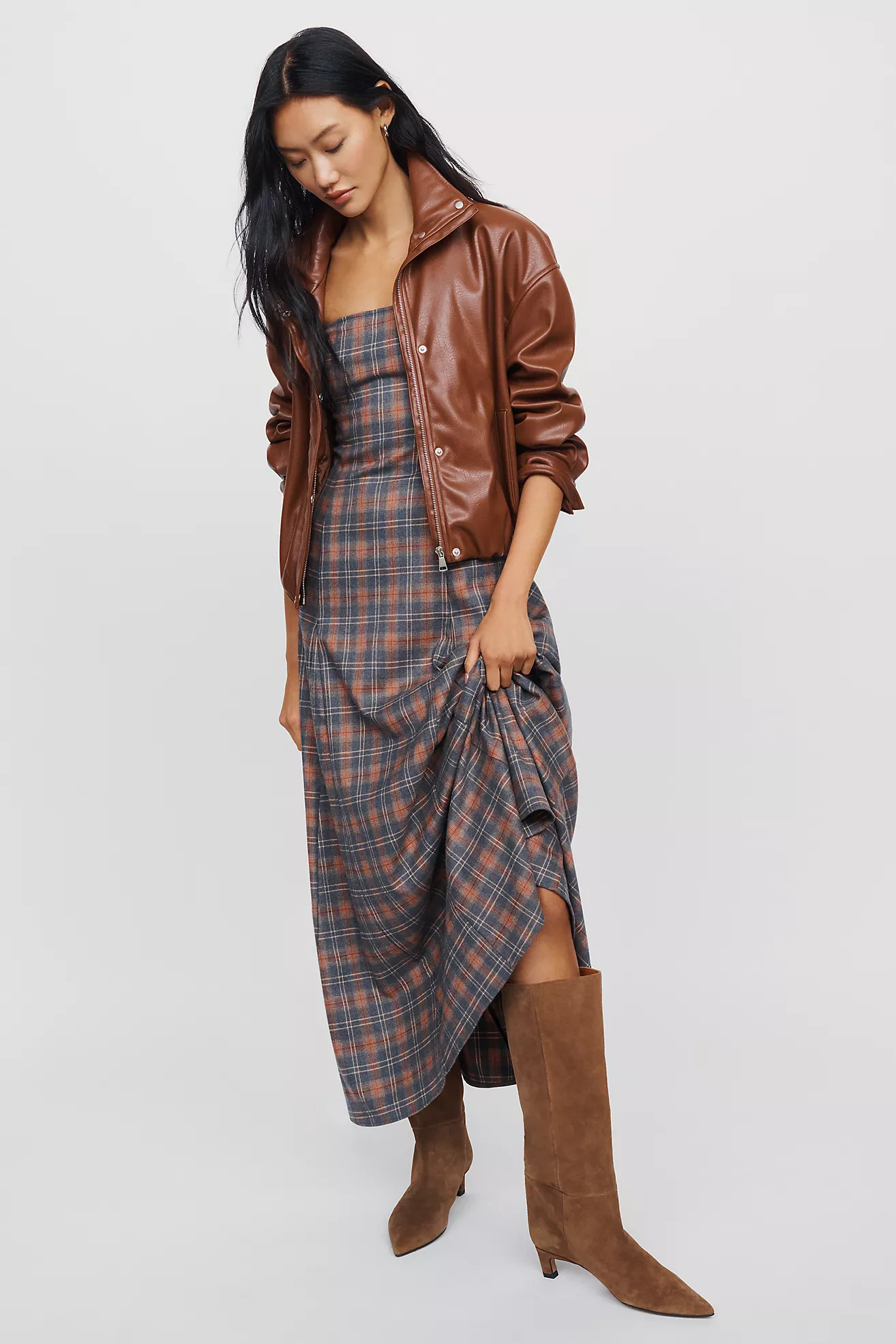 Maddox Wide-Leg Kitten-Heel Tall Boots | Anthropologie (US)