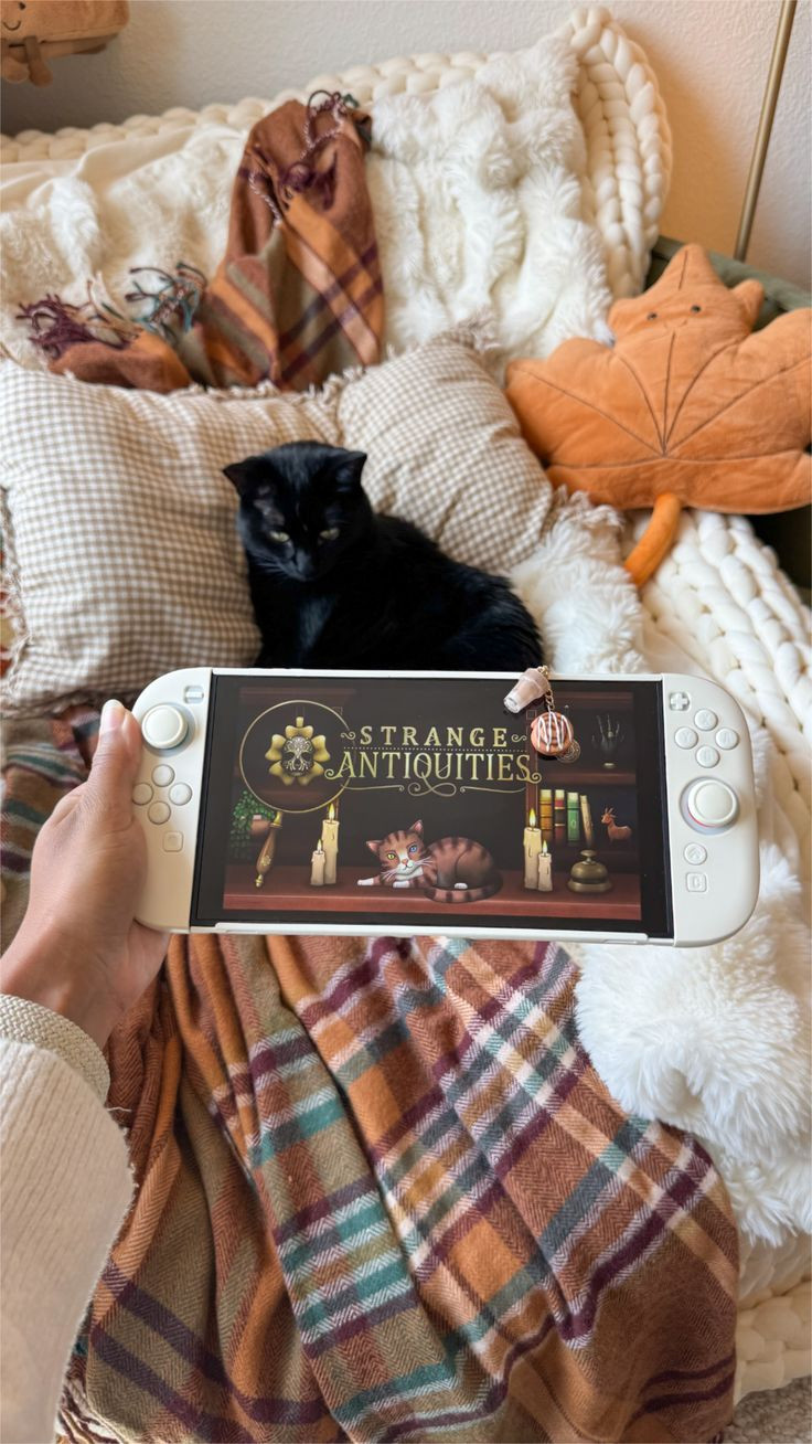 Cozy fall gaming with Azula 🐈‍⬛ 

 

#LTKSeasonal #LTKHome