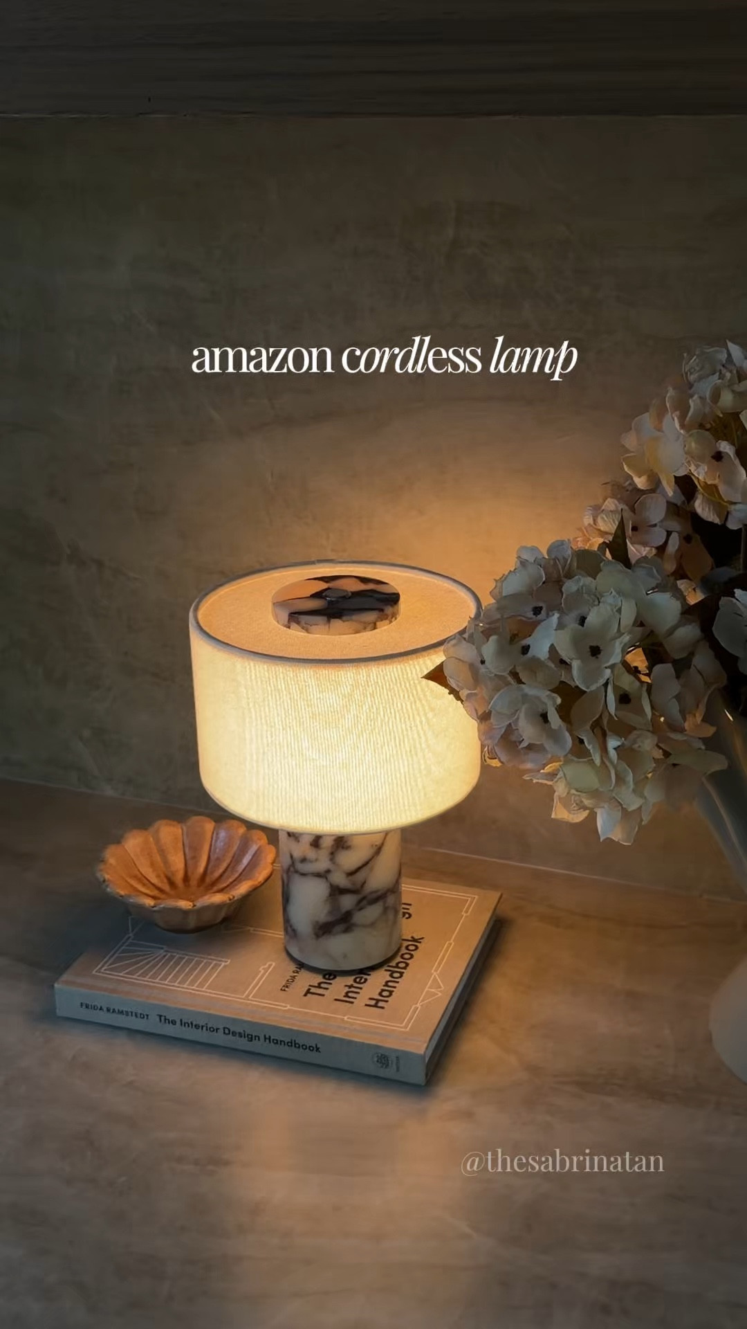 Amazon elevated home finds
Rechargble cordless marble lamp 