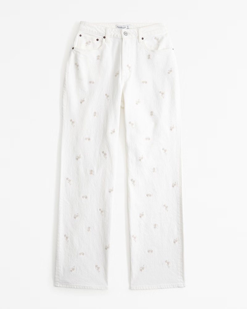 Women's Curve Love High Rise 90s Relaxed Jean | Women's Clearance | Abercrombie.com | Abercrombie & Fitch (US)