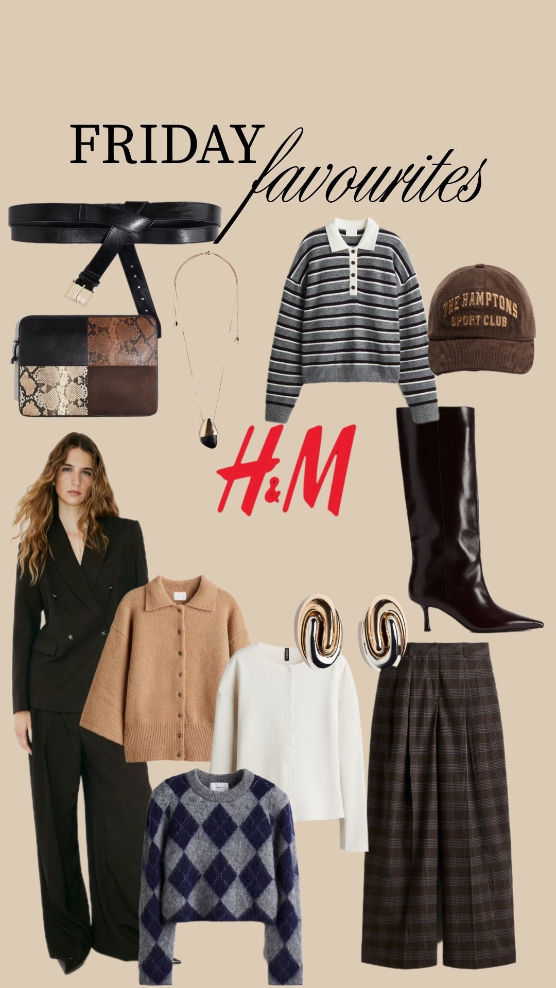 This week’s Friday favourites are from H&M - think cosy knitwear, accessories that will elevate your winter outfits and knee high boots 

#LTKuk #LTKFashionMonth #LTKautumn