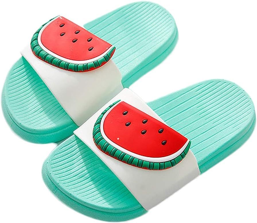 Kids Unicorn Slippers Slide Sandals, Cute Water Shoes Boys Girls Shower Pool Slipper (Toddler/Lit... | Amazon (US)