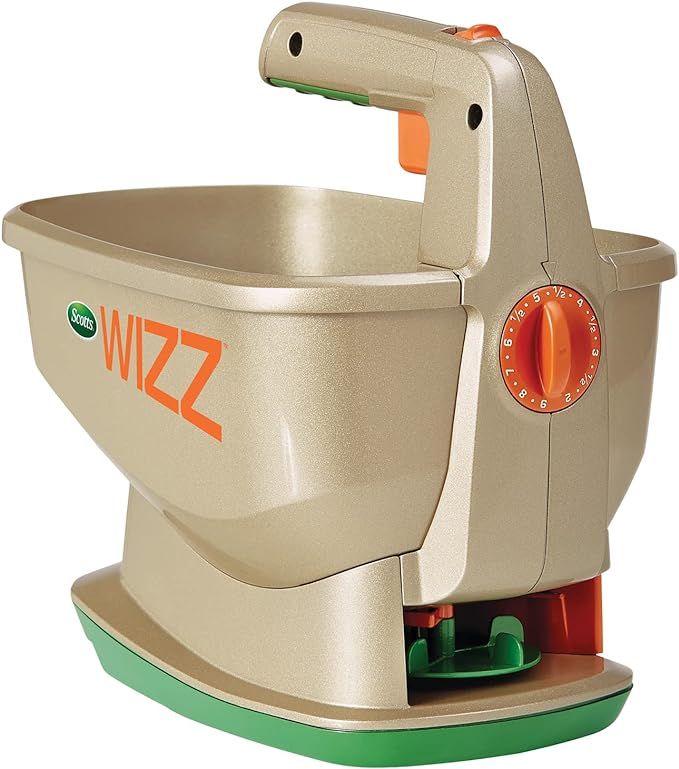 Scotts Wizz Spreader for Grass Seed, Fertilizer, Salt and Ice Melt, Handheld Spreader Holds up to... | Amazon (US)