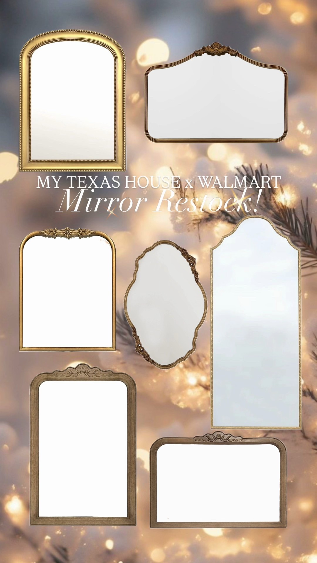 Our mirrors just restocked at Walmart! 

#LTKGiftGuide #LTKHome #LTKHoliday