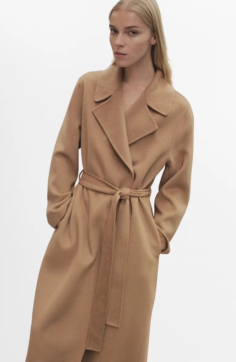 Belted Handmade Wool Blend Coat | Nordstrom