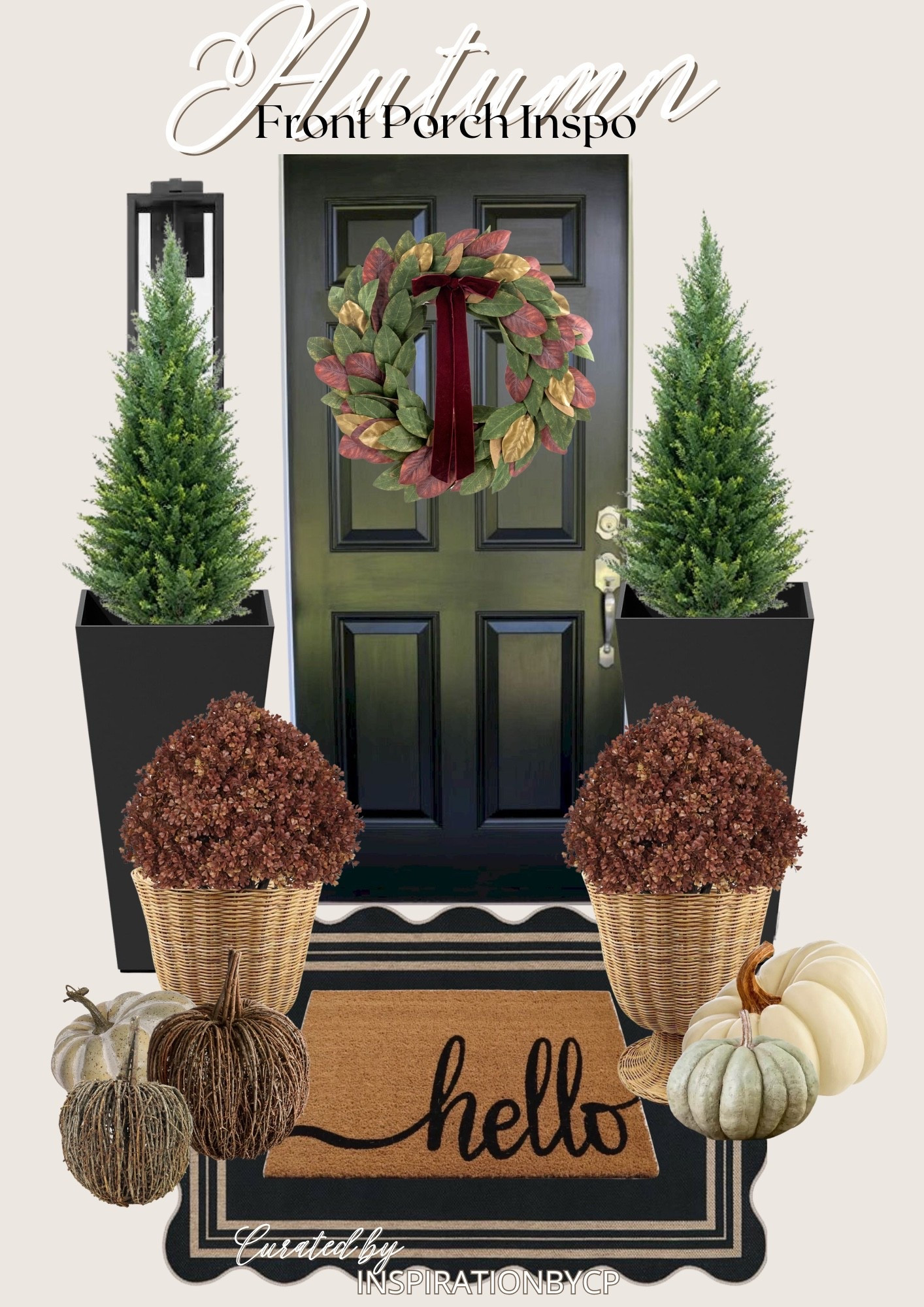 Fall Front Porch 2026 INSPO 
#falldecor #frontporch #fallwreath #wickerplanter #fauxmums #doormat #walmartfinds #amazonhome #wayfair

#LTKSeasonal #LTKHome