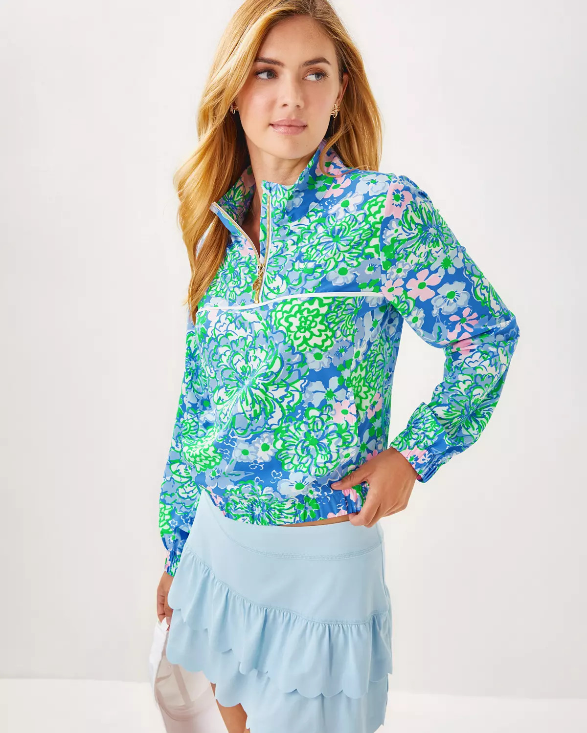 Luxletic Aegean Performance Half Zip Jacket | Lilly Pulitzer