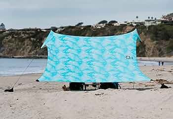 Neso Tents Gigante Beach Tent, 8ft Tall, 11 x 11ft, Biggest Portable Beach Shade, UPF 50+ Sun Pr... | Amazon (US)