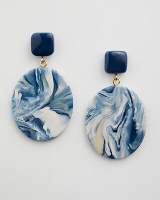 Blue Tie Dye Drop Earrings | Chico's