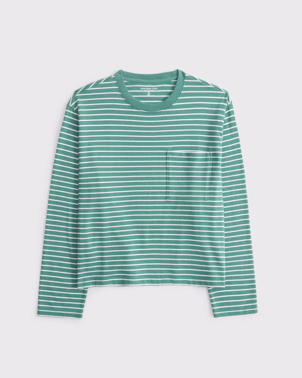Long-Sleeve Jersey Easy Tee | Abercrombie & Fitch (US)