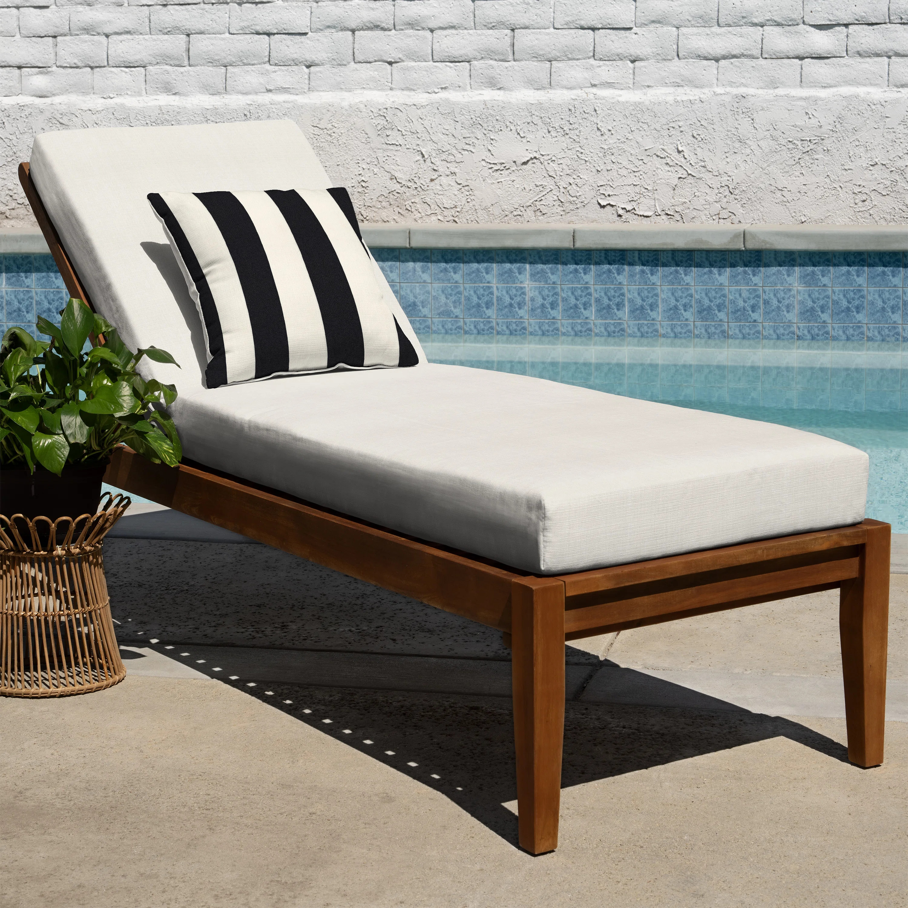 Meridian Outdoor Chaise Lounge Cushion \u2013 Weather-Resistant, Reversible, Plush Comfort | Wayfair North America