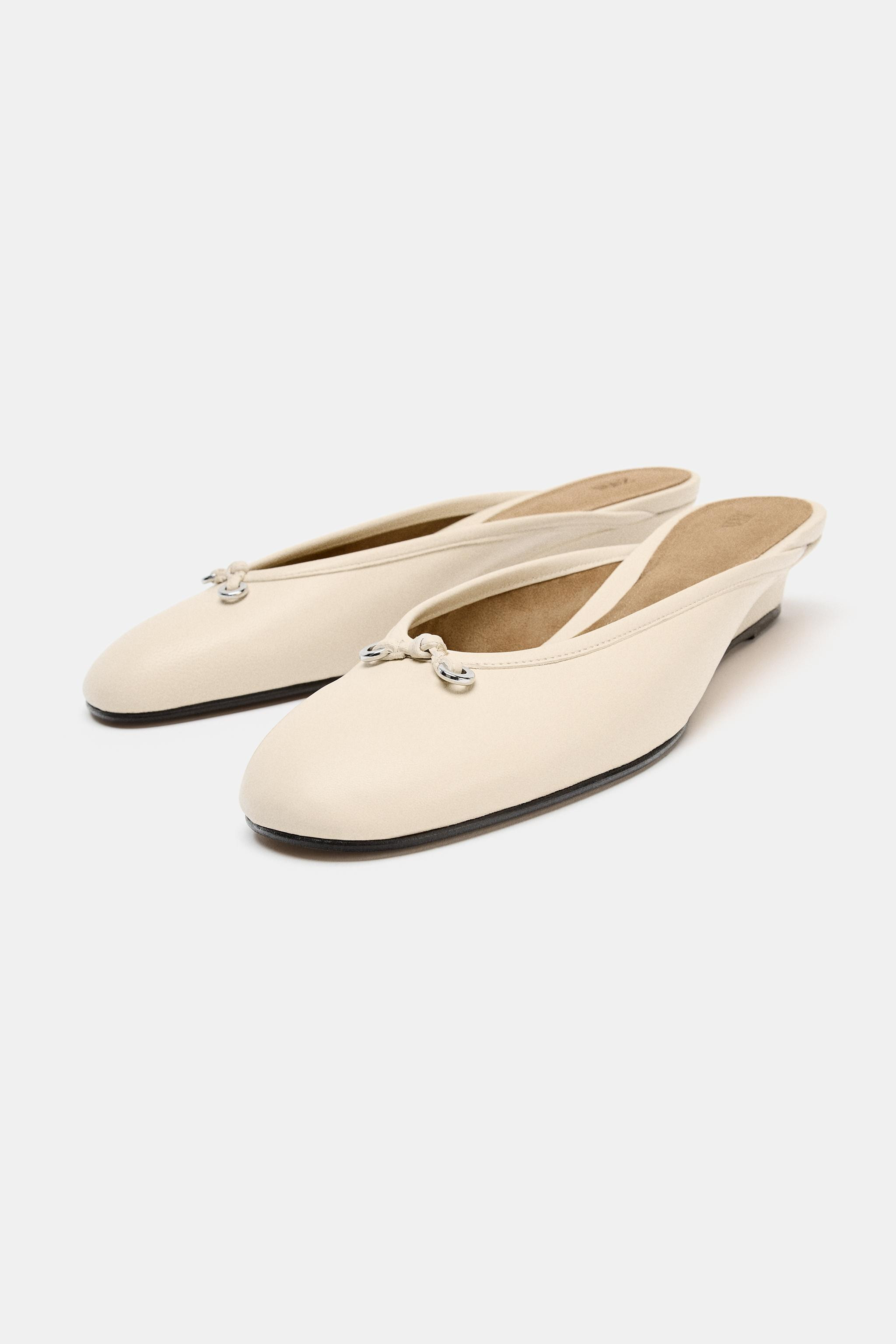 WEDGE SLINGBACK BALLET FLATS | Zara Canada