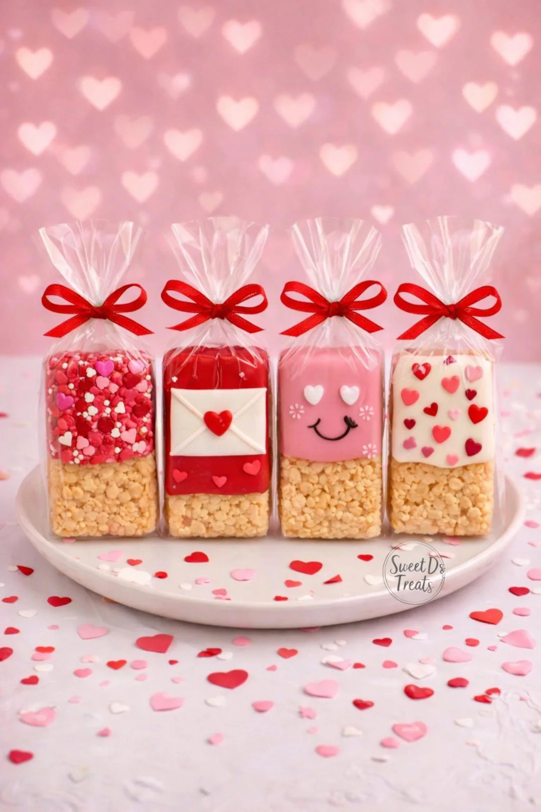 Valentines Chocolate Rice Krispie Treats - Individually Wrapped & Gift Wrapped - 1 Dozen - FREE S... | Etsy (US)