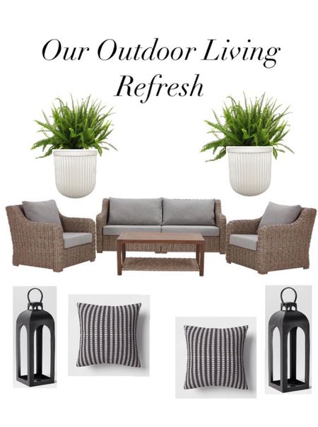 Time to update our outdoor patio furniture and this set from Walmart was exactly what I was looking for without breaking the bank! It’s beautiful, well made, and budget friendly! #outdoorliving #outdoorfurniture #patiofurniture #walmarthome #budgetfriendly 

#LTKsalealert #LTKxTarget #LTKhome