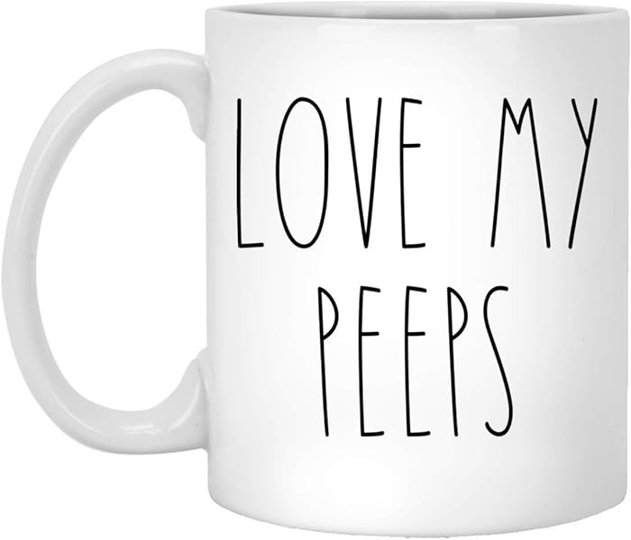 Love My Peeps Coffee Mug - Love My Peeps Mug - Custom Coffee Mug Personalized Text Birthday Gifts... | Amazon (US)