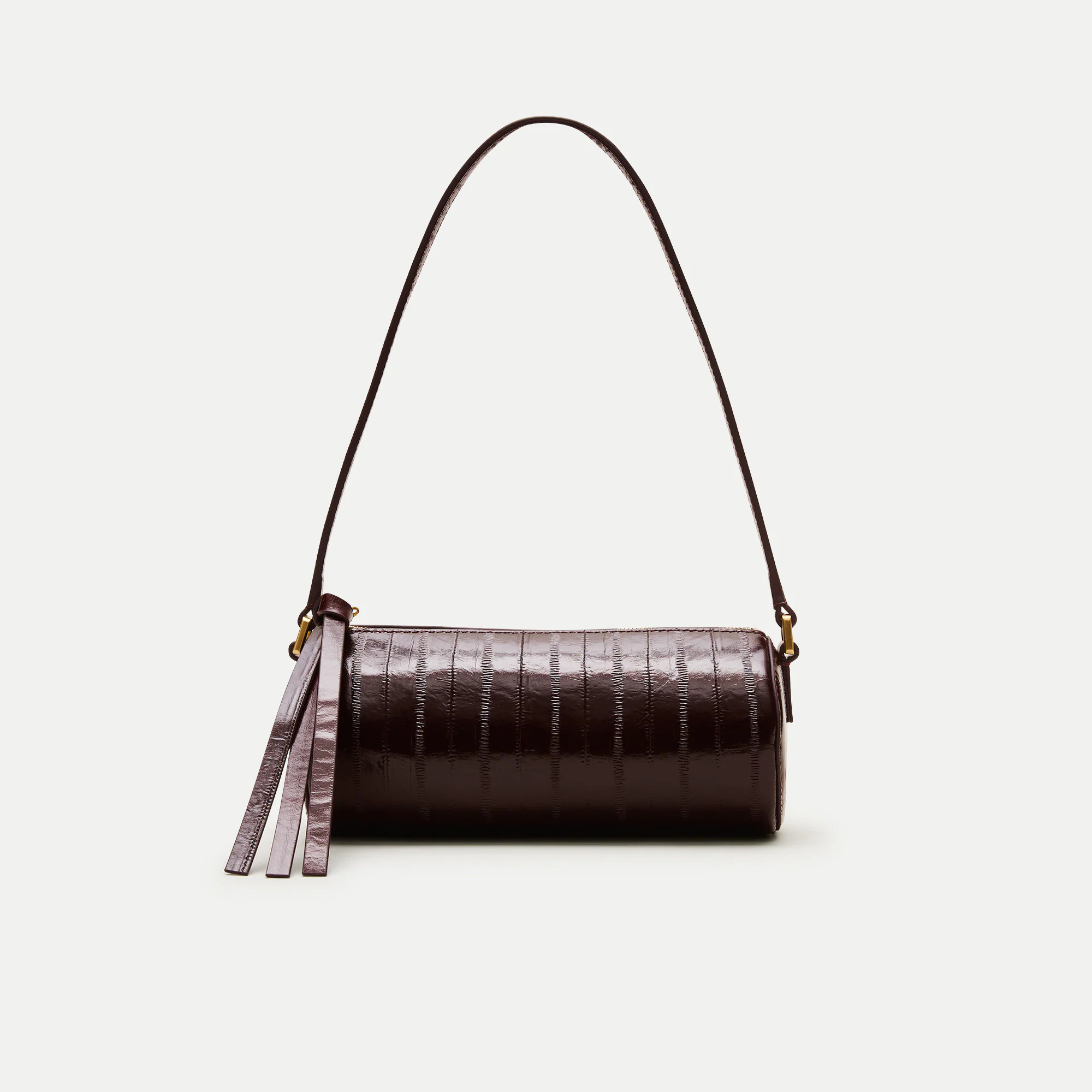 Pencil bag in eel-embossed leather | J. Crew US