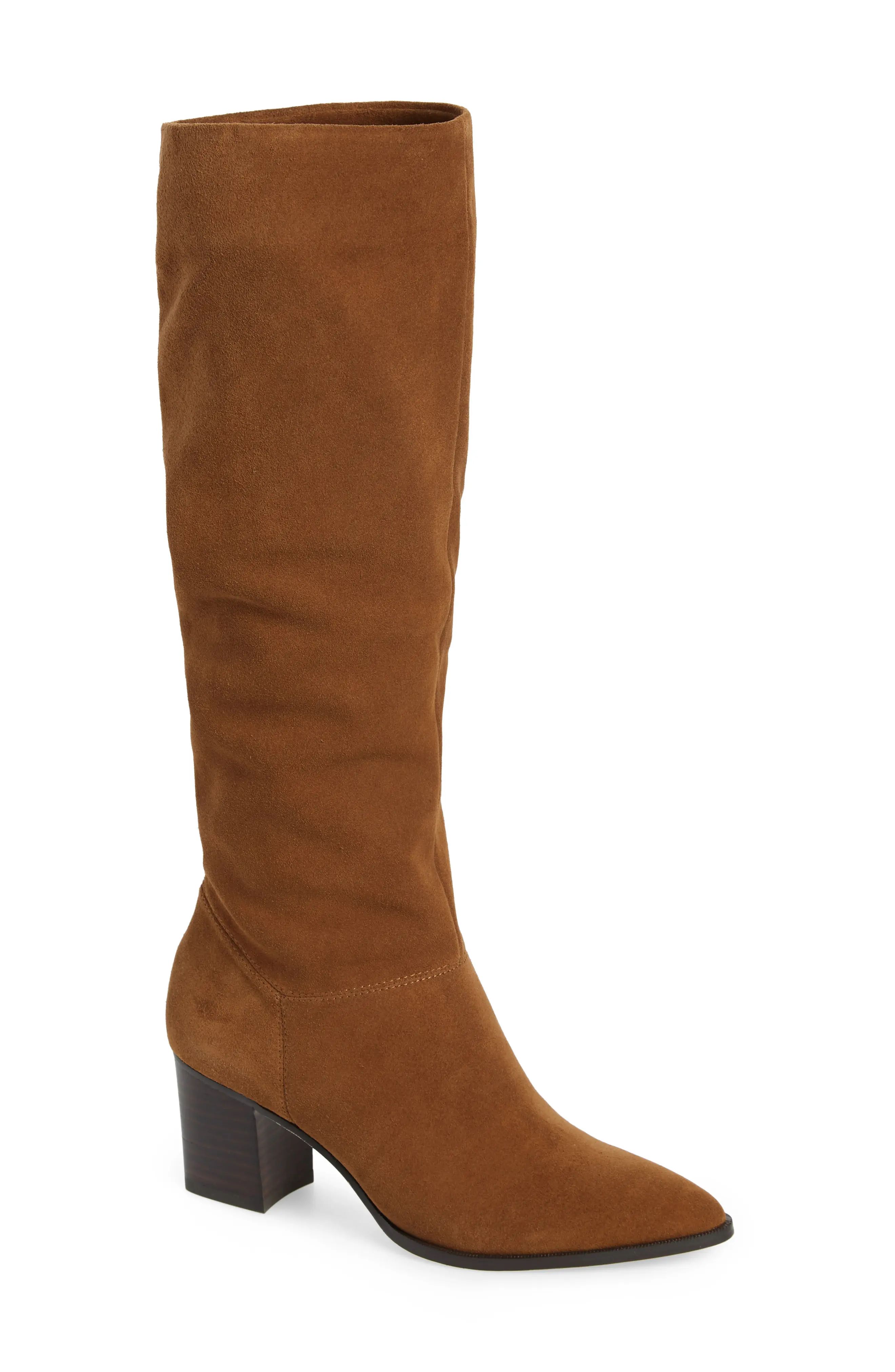 Women's Sole Society Danilynn Knee High Boot, Size 5 M - Brown | Nordstrom