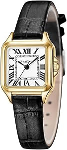 Classic Square Watches for Women with Roman Numerals Ladies Casual Dress Watch | Amazon (US)