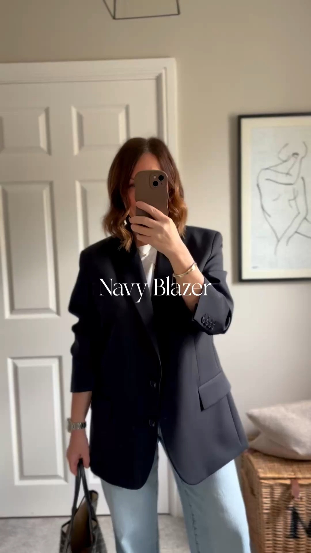 Spring Capsule | Navy blazer 

This one is fine wool, a very dark navy which is super chic wearing the 14 