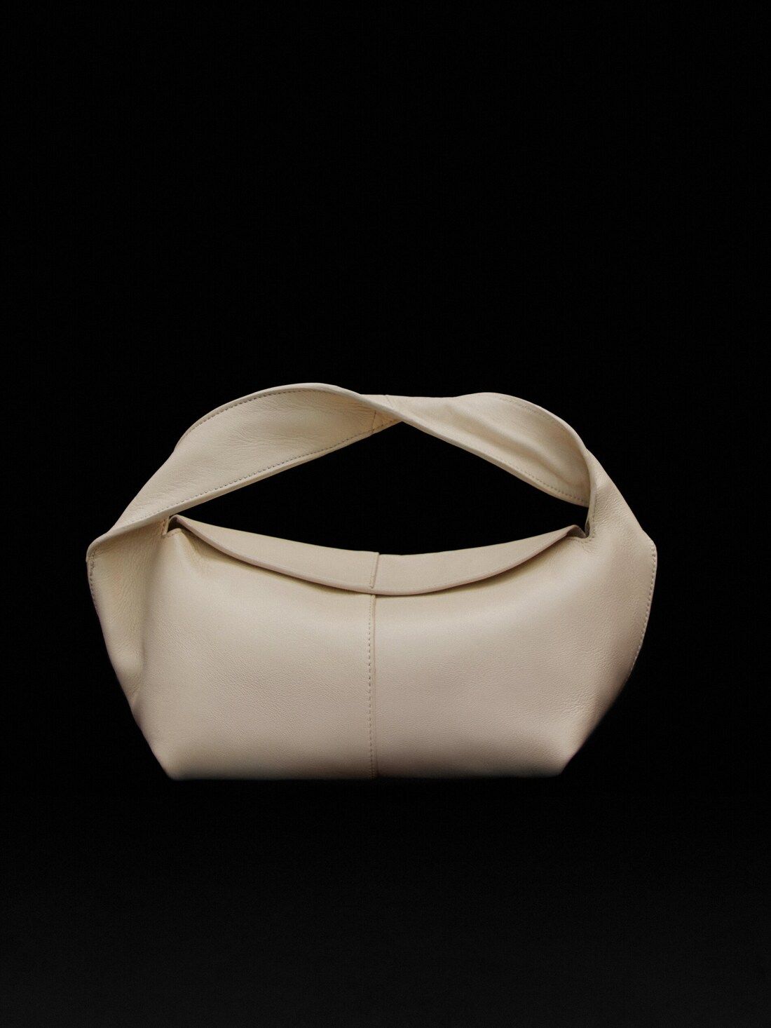 Nappa leather croissant bag | Massimo Dutti UK