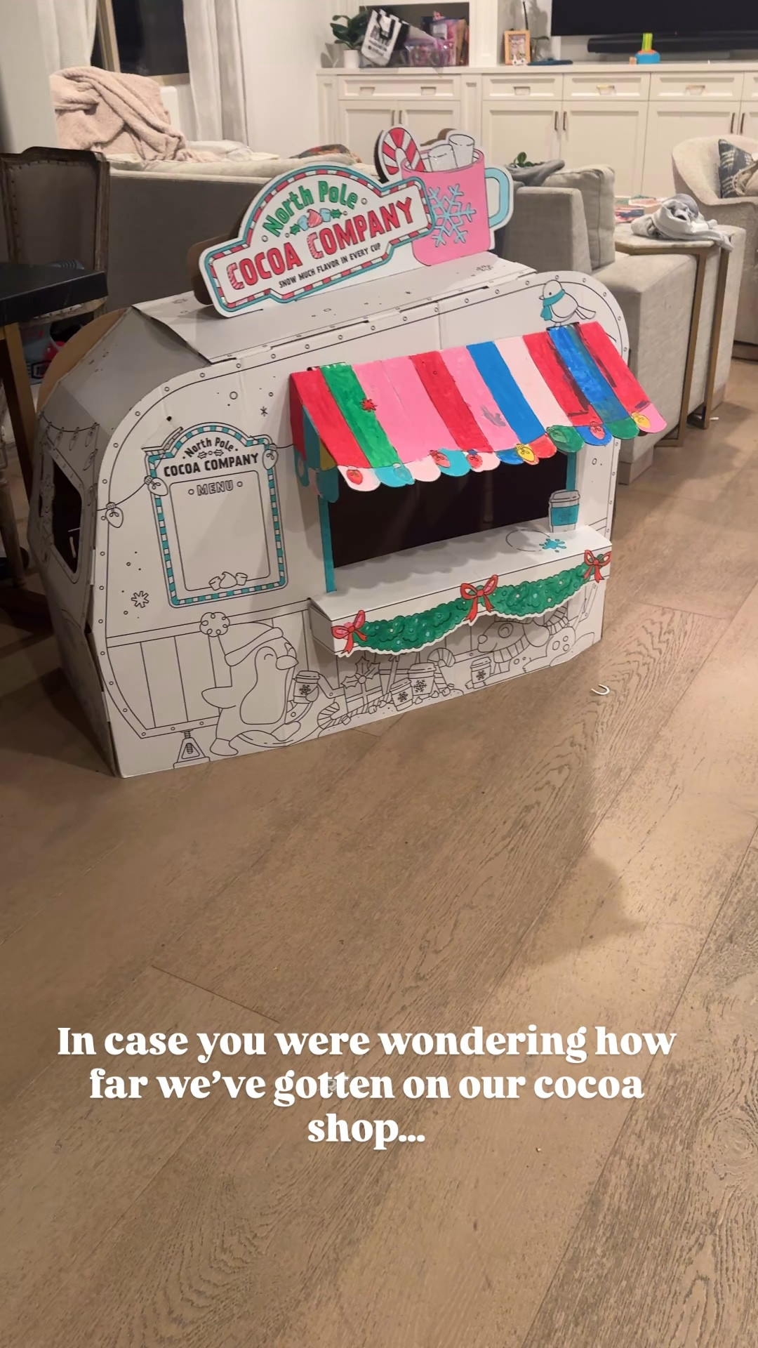 I absolutely love these build yourself holiday cardboard craft projects from target. This pretend play hot chocolate shop you can either paint or color with markers.  It’s a fun project that’s on going throughout the holidays.  At just $30 it’s so good.  I’ve also linked the paint we’ve been using and some paintbrushes.

#HolidayCrafts #KidsHolidayActivities #ChristmasCrafts #TargetFINDS 

#LTKFamily #LTKFindsUnder50 #LTKHoliday