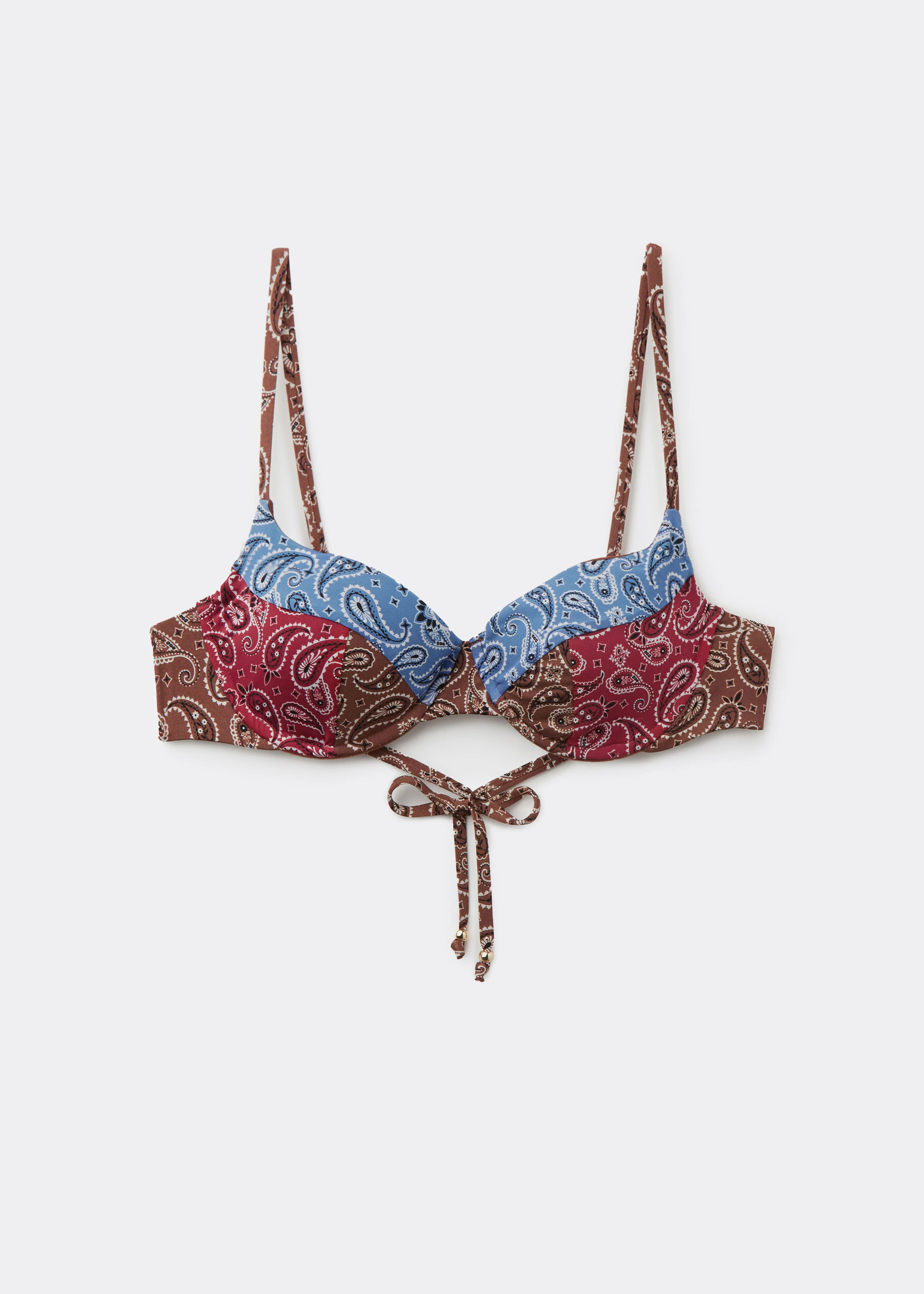 Balconette Swimsuit Top Bandana Patch | Calzedonia US