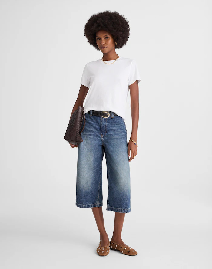 Denim Culottes in Greendale Wash | Madewell