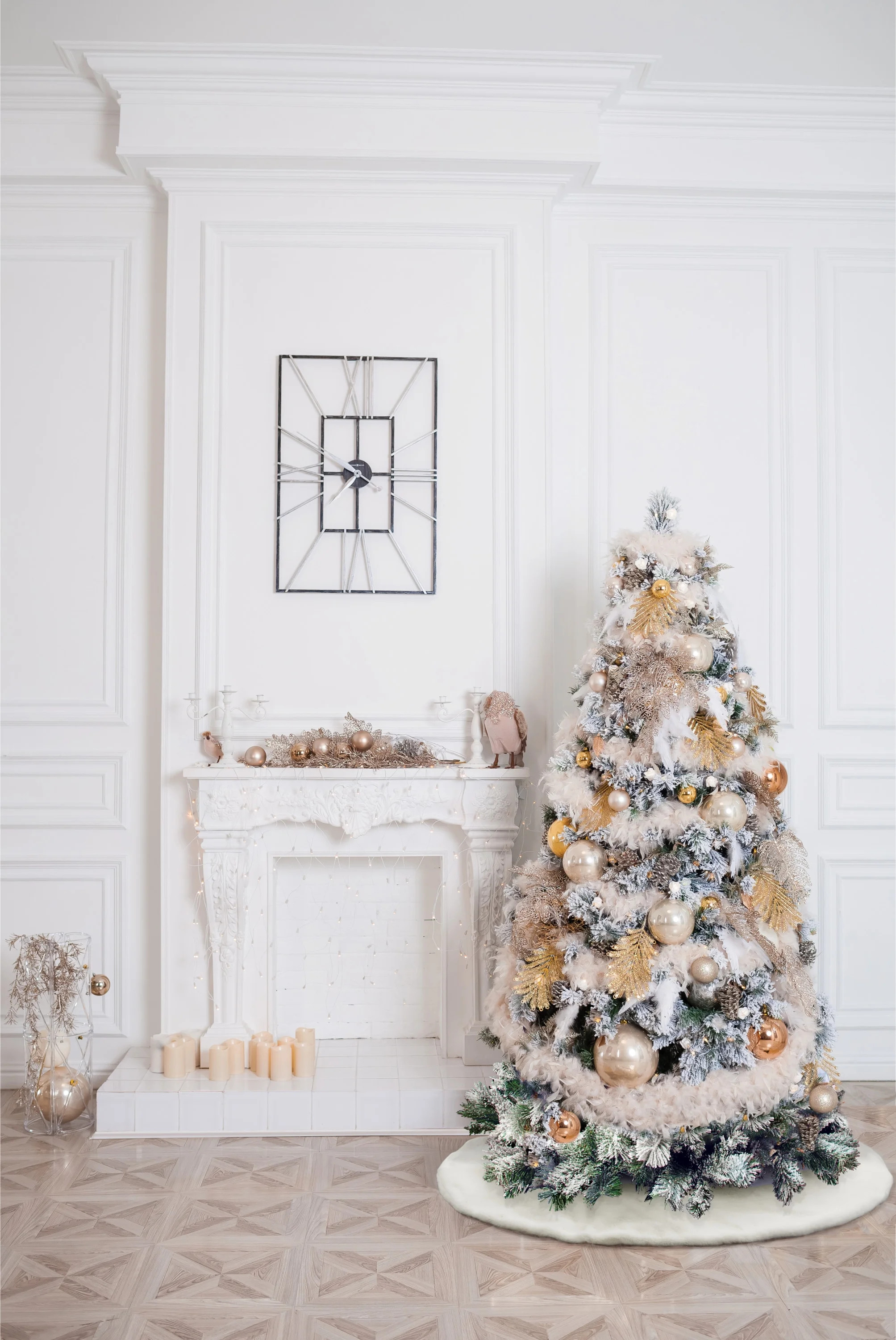 Nourison Home For The Holiday White 48" x 48" Round Tree Skirt | Walmart (US)