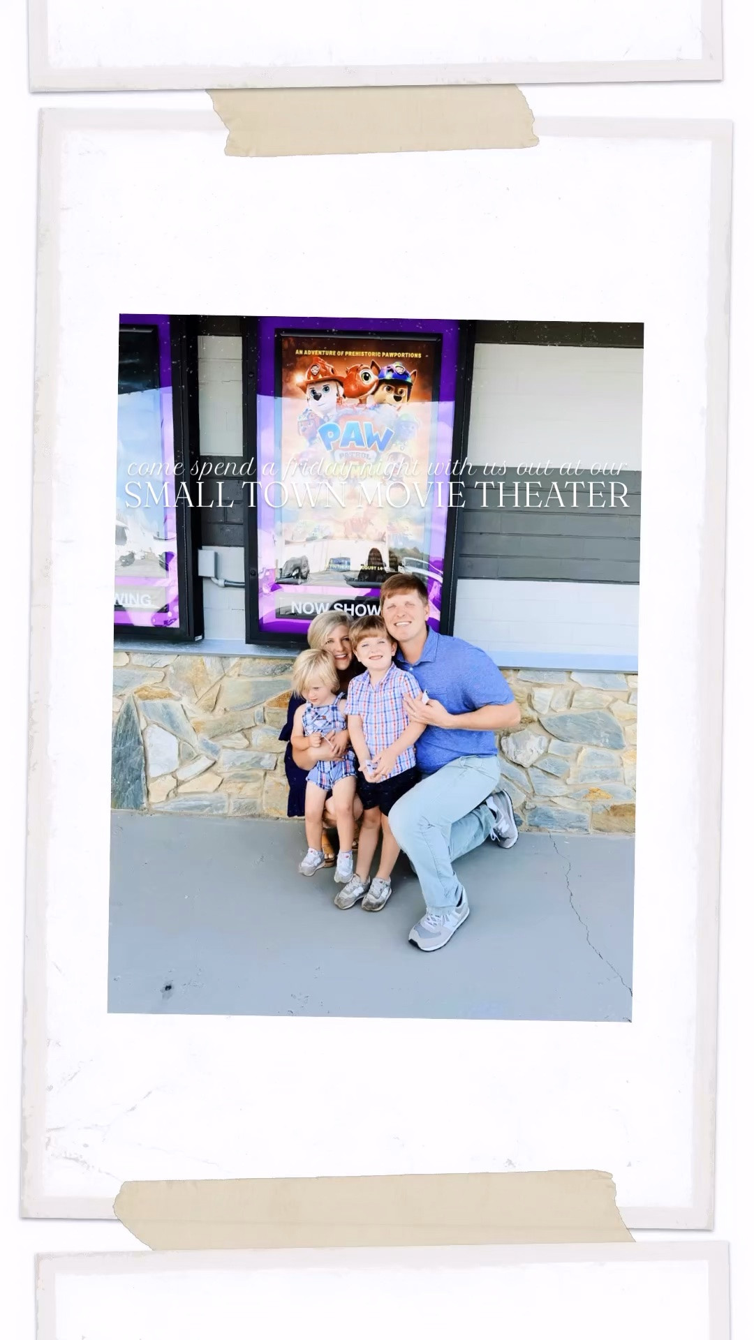 Oh we just had the ✨ best time ✨ tonight taking these little puppies 🐶 hehe 😉 to their first movie 🎥 at the theater 🎞️ in our small town!!! ❤️ We didn’t tell them it was the Paw 🐾 Patrol 🚒 movie 🍿 until we got there because we knew how surprised and excited they were going to be 🤭 (pure JOY y’all 😍- I can’t even handle the cuteness of their little giggles 🙊 throughout the movie - it was SO cute !!! ☺️) - because that is their favorite 🤩 thing to watch with “PaPaw” back home 🏡 - their little treat!! 🌟 This was Judson’s third time ever at the movies 🎦 and Levi Rhett’s first time old enough to enjoy it 🥰 (last time we went, he was a little baby 👶🏼 and slept 💤 all the way through it)!! 🩵 Oh what a fun friday night around here!!! ❤️❤️ #fridaynightmovienight #smalltownmovietheater #movieswithlittles #pawpatrolmovie #corechildhoodmemories