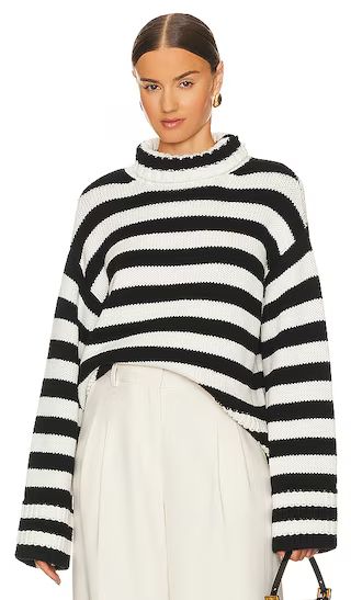 Stellan Striped Sweater in Black And White | Revolve Clothing (Global)