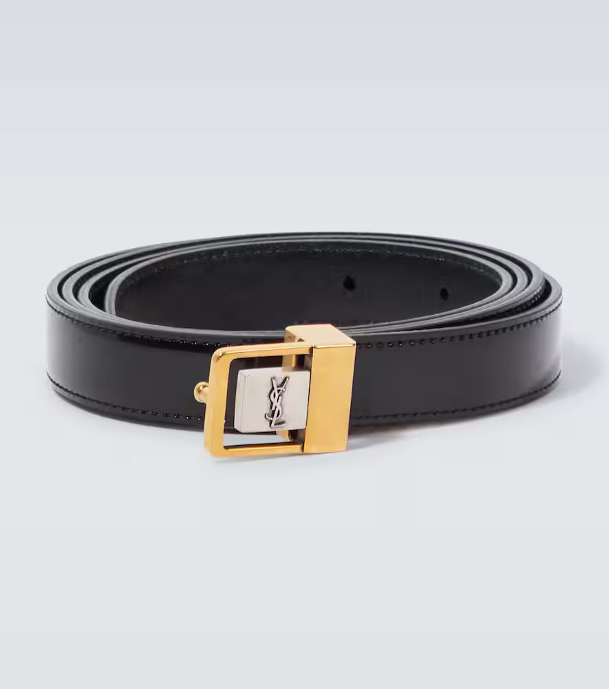 Saint Laurent La 66 slim leather belt | Mytheresa (INTL)