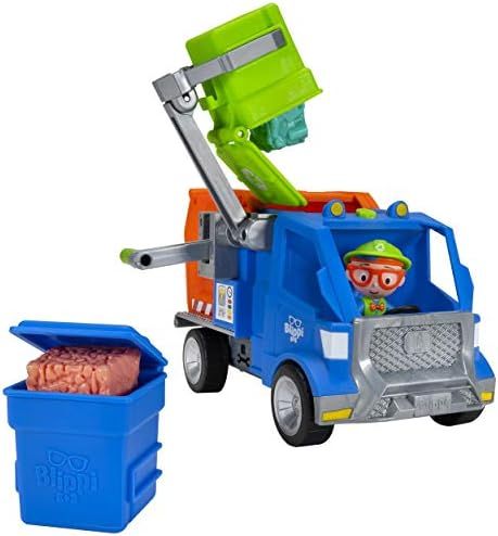 Blippi Recycling Truck - Includes Character Toy Figure, Working Lever, 2 Trash Cubes, 2 Recycling... | Amazon (US)