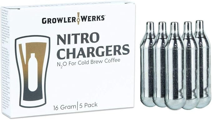 GrowlerWerks Nitro Chargers (package of 5), 16g, Silver | Amazon (US)