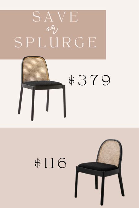CB2 designer look for less! 
Amazon home cane dining chair
Save vs splurge

#LTKsalealert #LTKhome #LTKFind