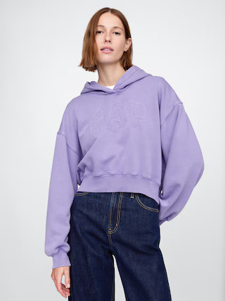 VintageSoft Cropped Logo Hoodie | Gap (US)