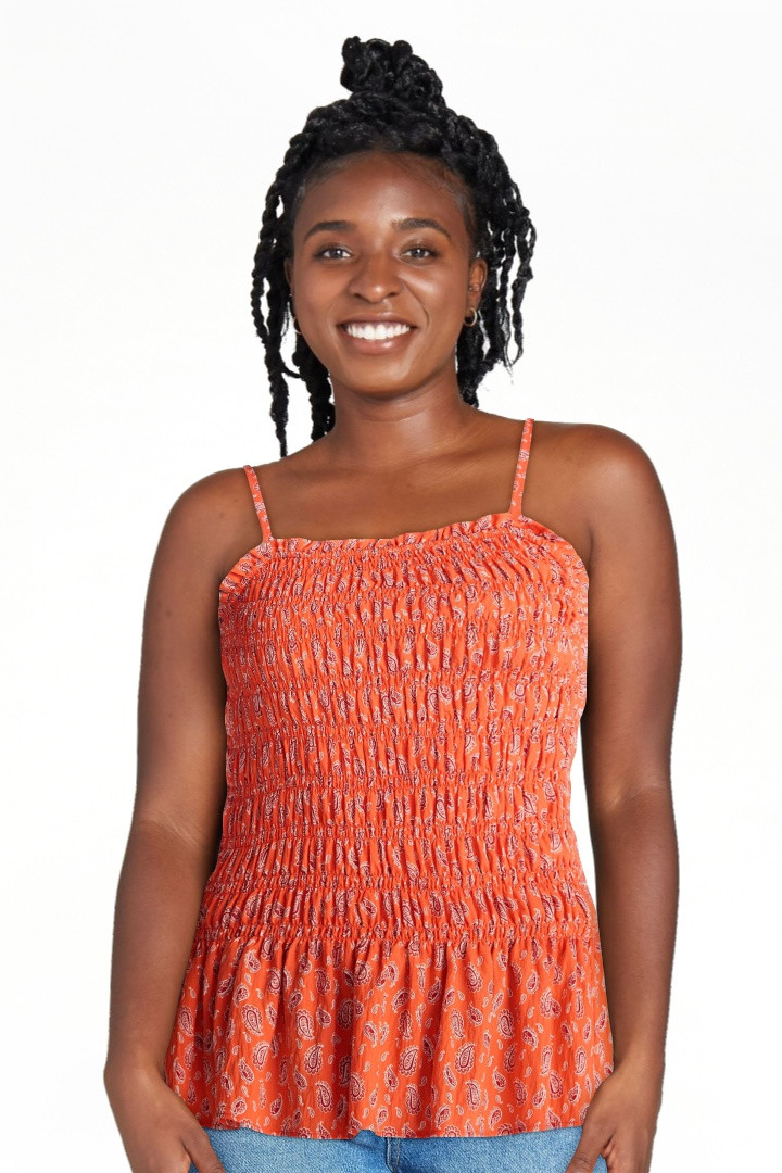 Time and Tru Women's Smocked Tank Top, Sizes XS-XXXL | Walmart (US)