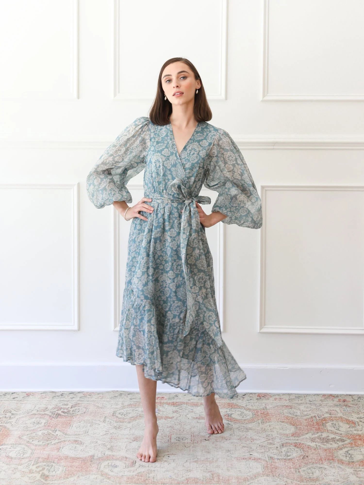 Shop Mille - Adela Dress in Blue Mist | Mille