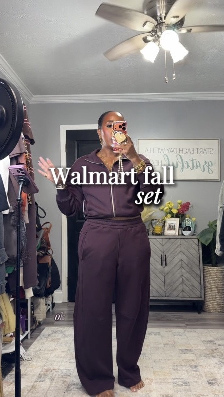 Walmart fall try-on, and these pieces are too cute! From embellished wide-leg jeans and an olive blazer to a denim-on-denim moment and this rich burgundy set—there’s a look for brunch, casual Fridays, date night, and travel. 🍂

I love pieces you can mix, match, and wear more than one way! Which is your favorite: blazer, denim, or burgundy set? 👀

#WalmartFashion #WalmartFinds #FallOutfits #AffordableFashion #FashionOver40

#LTKootd #LTKOver40 #LTKMidsize