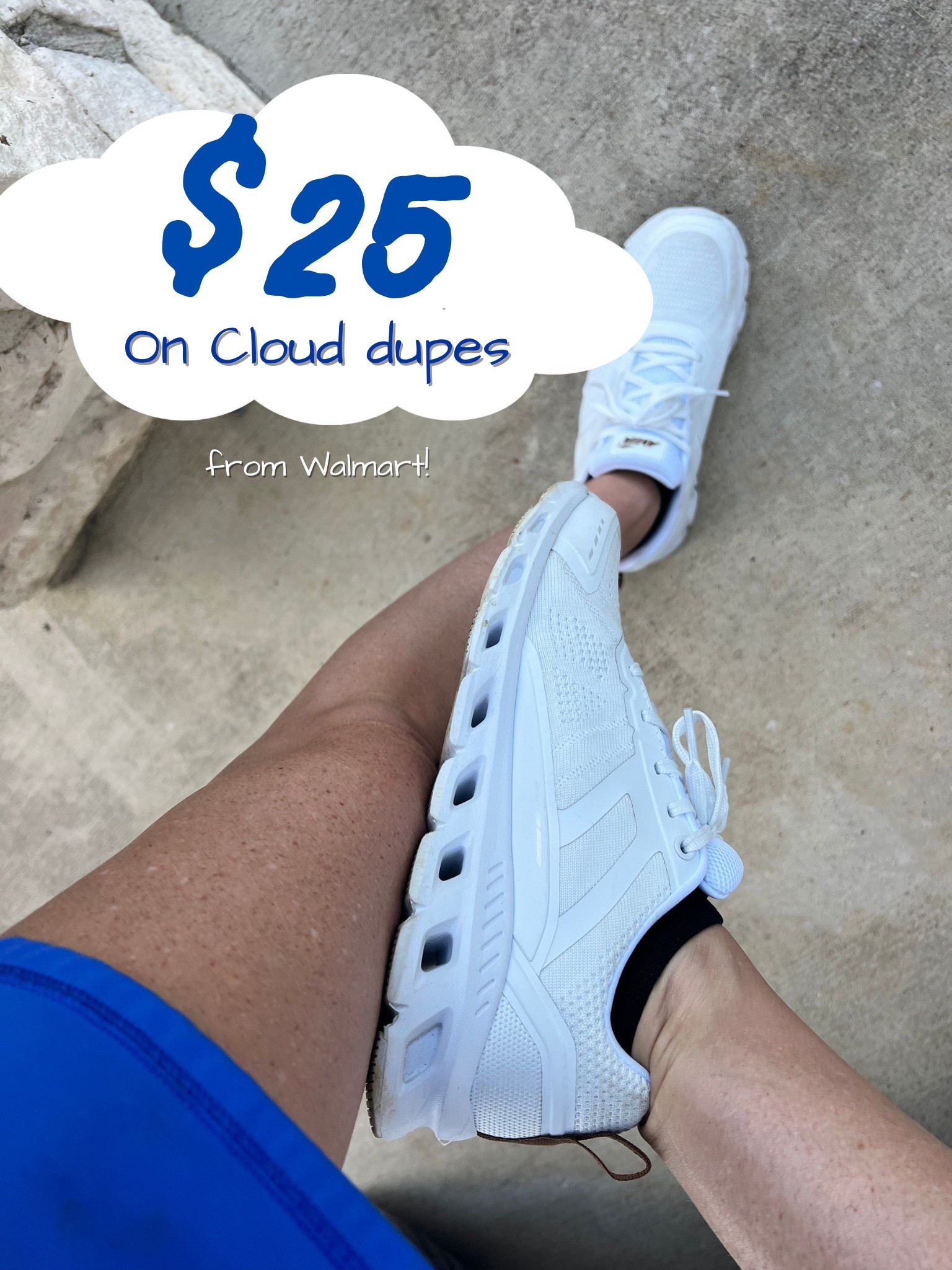 On Cloud / Adidas look alike dupes from Walmart! Run true to size and so comfy! #walmartfinds #dupes #lookalike

#LTKShoeCrush #LTKActive #LTKFindsUnder50