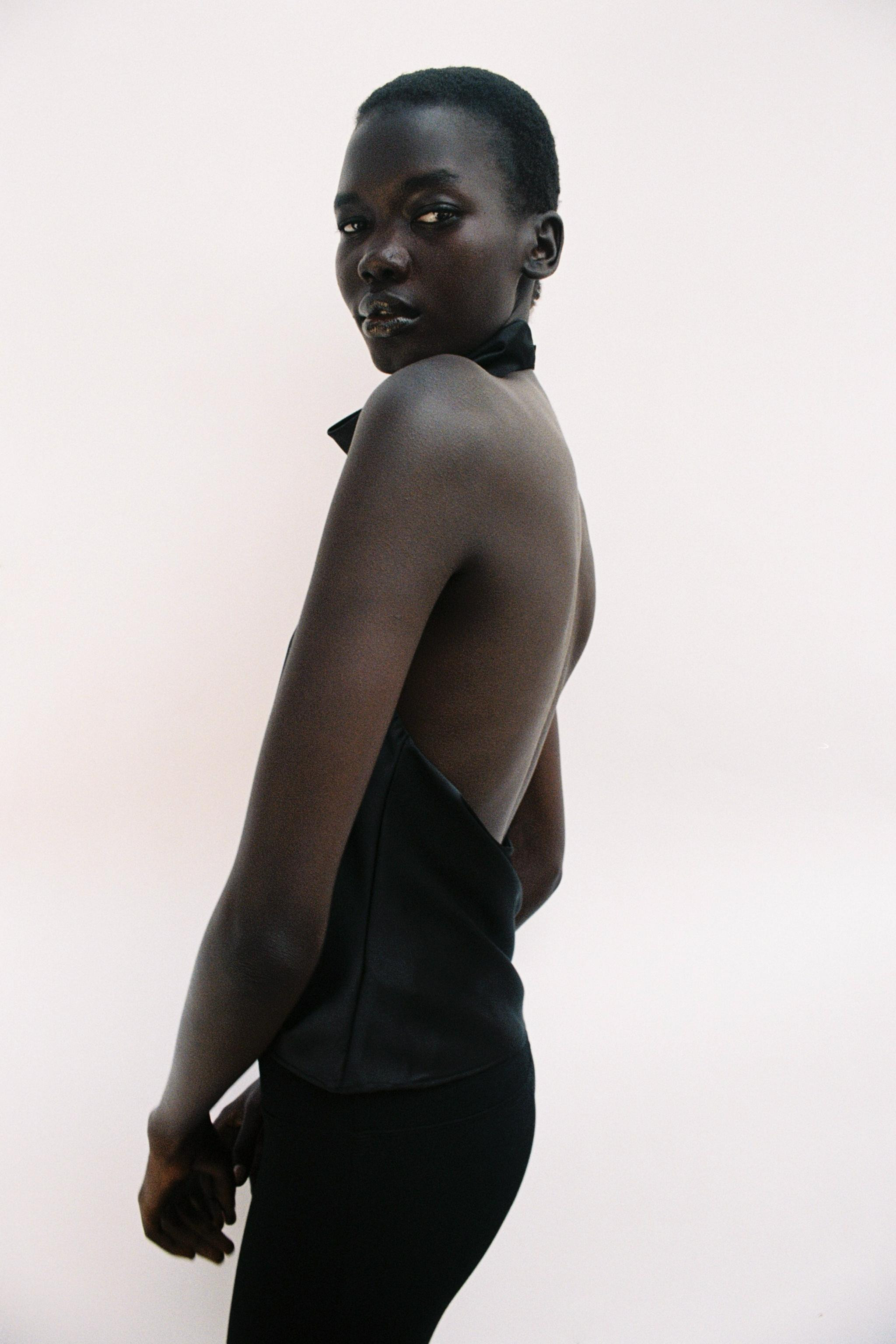 SATIN HALTER TOP | Zara UK